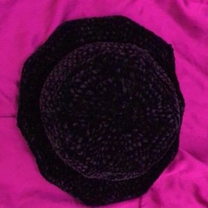 Crochet velvet bucket hat